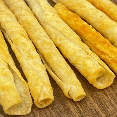 Korenmeel knapperig Chinese Yam Rolls Snack Vetarm Rijst Cracker Mix