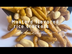 De Crescent Shape Rice Crackers Japanese Gepufte Cracker van de het Zeewierrijst van Wasabi van Korrelsnacks